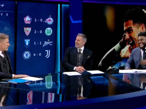 Article image:Jamie Carragher trolls Peter Schmeichel with one question