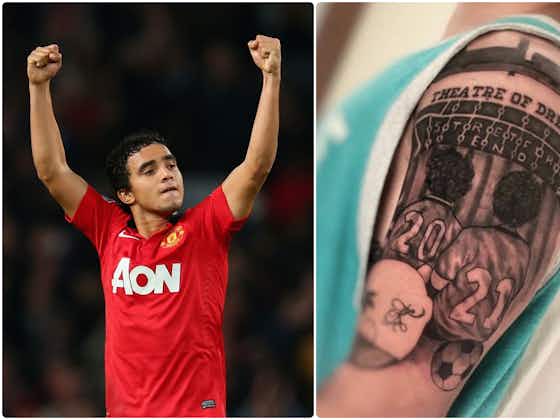 Article image:(Photo) Rafael da Silva shows off new Manchester United inspired tattoo