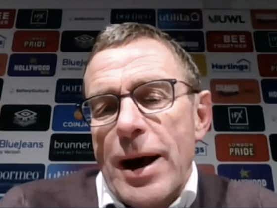 Article image:(Video) Rangnick lifts lid on Ronaldo substitute conversation