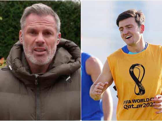 Article image:Jamie Carragher names Harry Maguire as part of England’s best centre-back duo