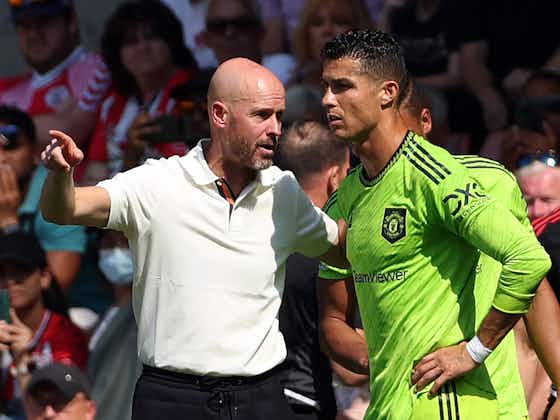 Article image:Ten Hag hits back at Ronaldo over Manchester United exit