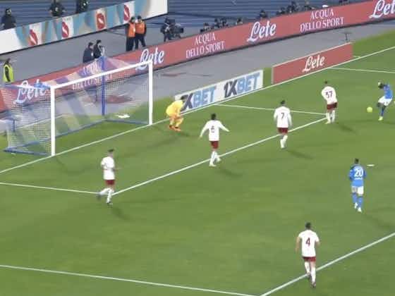 Article image:(Video) Manchester United target Victor Osimhen scores incredible volley vs Roma
