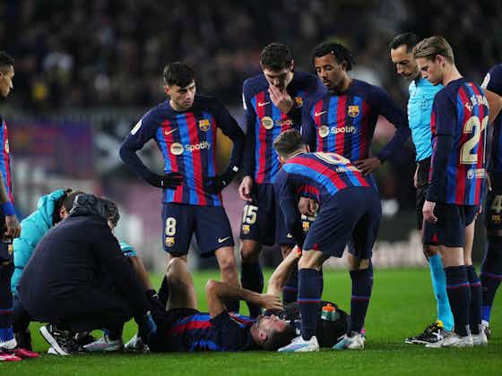 Article image:Barcelona midfielder could miss Manchester United Europa League tie