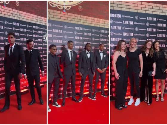 Article image:(Video) Manchester United players arrive on red carpet for club’s awards night