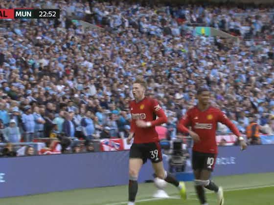 Article image:Video: Scott McTominay fires United ahead in the 23rd minute of FA Cup semi-final with 10th goal of the season