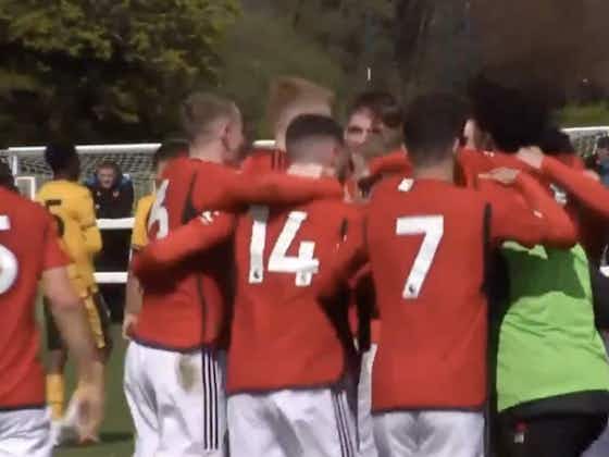 Article image:Manchester United U18s crowned Premier League North champions