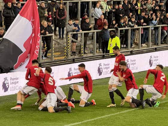 Article image:Video: Manchester United U18s lift Premier League Cup after 2-1 win over rivals