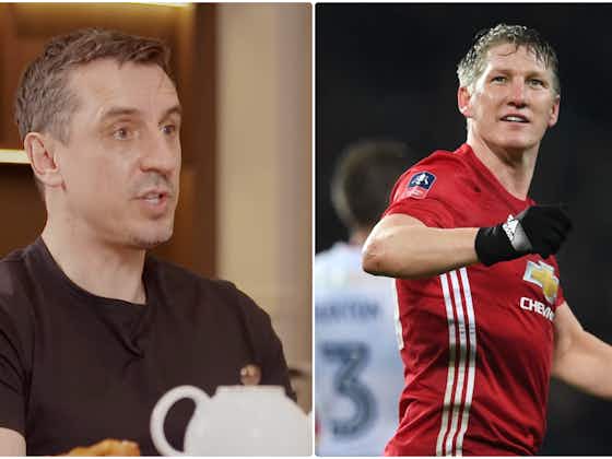 Article image:Gary Neville’s ‘embarrassed’ by how Jose Mourinho treated Bastian Schweinsteiger