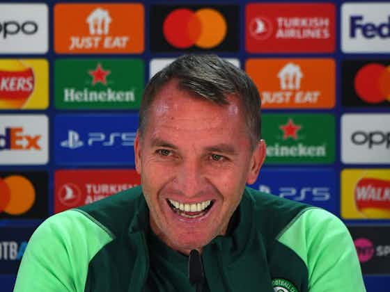 Article image:“Emotion from the support that rolls down from the stand,” Brendan Rodgers