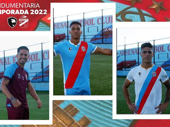 Imagem do artigo:Camisas do Arsenal de Sarandí 2022 são reveladas pela LYON