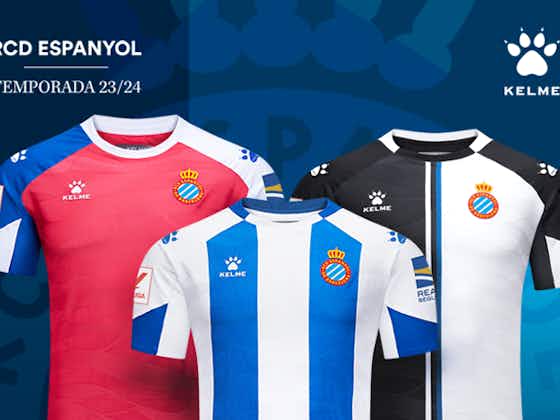 Imagem do artigo:Novas camisas do Espanyol 2023-2024 são lançadas pela Kelme