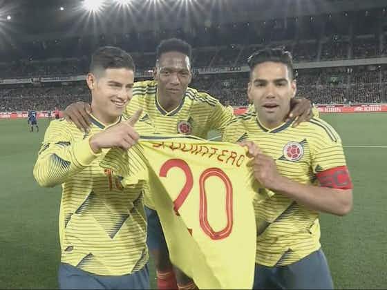 Imagen del artículo:Colombia no se olvida de Juanfer: Dedicatoria especial en el gol ante Japón