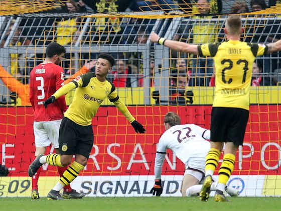 Artikelbild:Sancho mit Doppelpack: Dortmund müht sich zum Sieg gegen Mainz