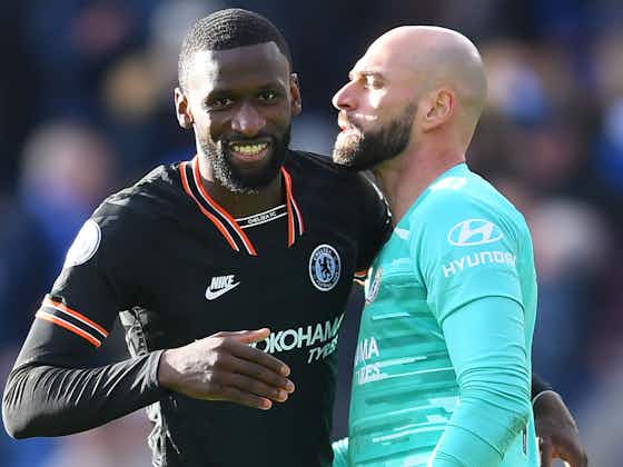 Article image:Lampard pleased with Caballero as Rudiger stands tall for Chelsea
