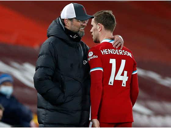 Article image:Klopp hopeful Henderson 'can play a few games this season' as Jota nears return