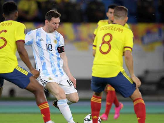 Article image:Colombia 2-2 Argentina: Borja levels in 94th minute as Messi's La Albiceleste blow two-goal lead