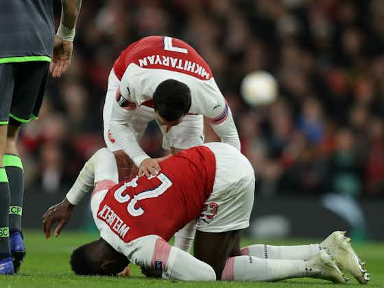 Article image:Welbeck back in Arsenal training after broken ankle