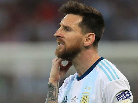 Article image:Messi banned, fined for Copa America red card