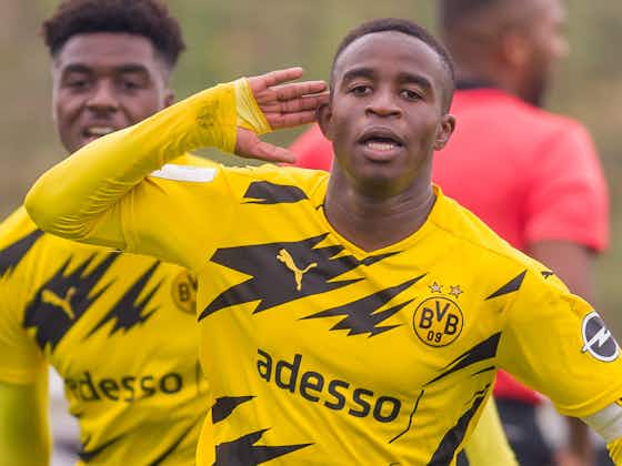 Article image:Schalke apologise for racist abuse of Dortmund prodigy Moukoko after derby hat-trick