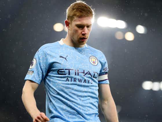 Article image:Guardiola fears muscular injury for Man City star De Bruyne
