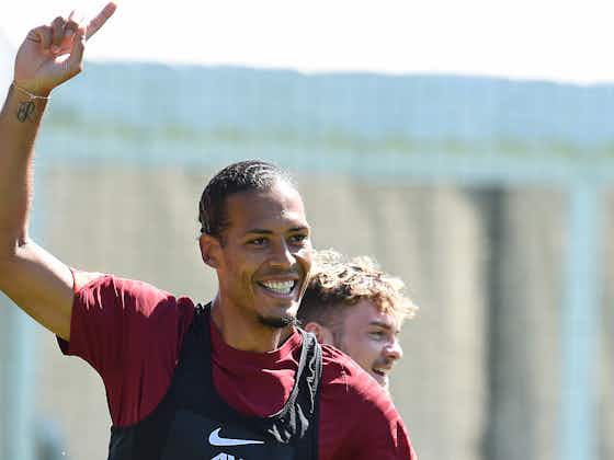 Article image:Van Dijk in contention to make return from injury against Hertha Berlin