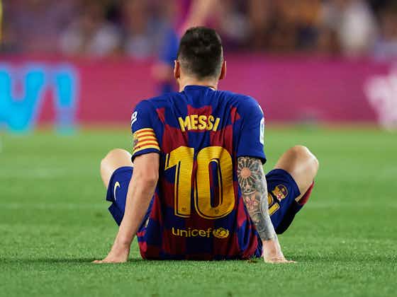 Article image:Barcelona confirm Messi thigh injury