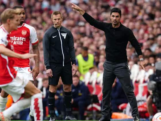 Article image:Neville explains how Arteta ‘jumping around’ is hampering his Arsenal players