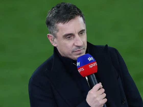 Article image:Neville responds to Carra’s Arsenal Prem title claim with Arteta’s side a ‘real threat’ to City, Liverpool