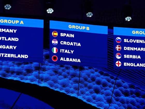 Article image:Euro 2024 draw: England face Slovenia, Denmark, Serbia; Scotland kick off against Germany