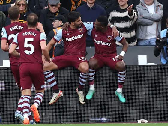 Article image:West Ham 3-0 Wolves: Paqueta gets hat-trick of assists as Moyes’ men cruise to victory