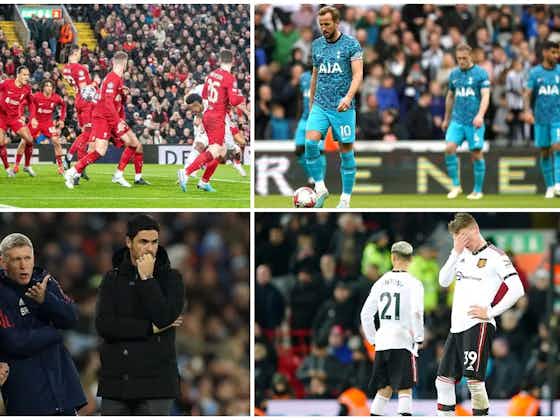 Article image:Man Utd ship seven, Spurs six, Liverpool five, Arsenal four in every Premier League club’s worst game of 2023
