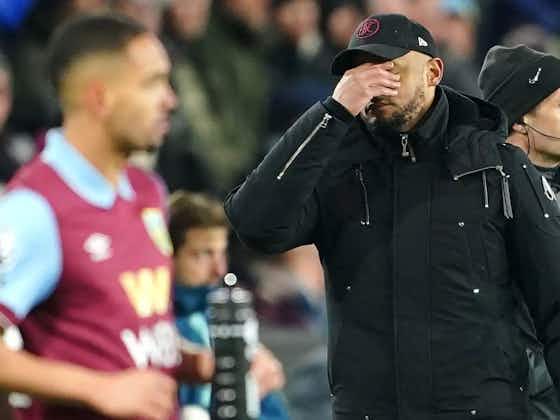 Article image:Burnley: Kompany ‘shocked’ by decision in Luton draw as co-owner calls out ‘disgraceful’ officiating