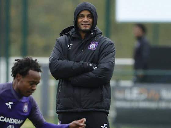 Article image:Anderlecht coach Vincent Kompany in talks with Burnley