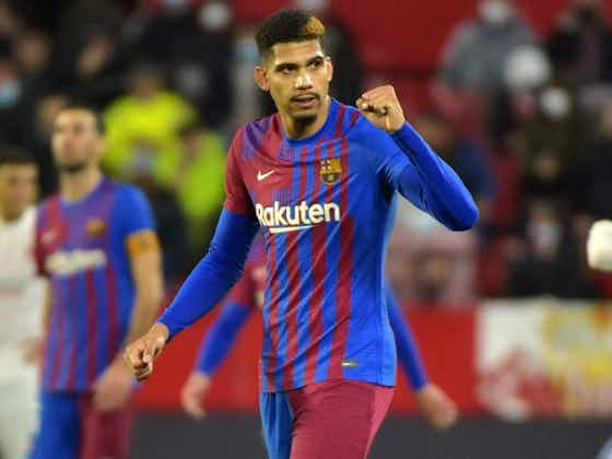 Article image:Watch: Ronald Araujo discusses agreeing new Barcelona contract