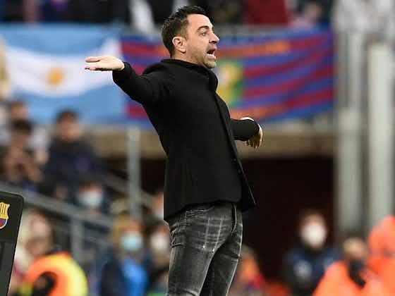 Article image:Barcelona coach Xavi concedes 2 points dropped at Espanyol; praises Luuk de Jong