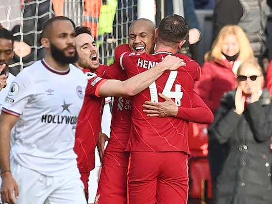 Article image:Fabinho praises Liverpool performance for victory over Brentford