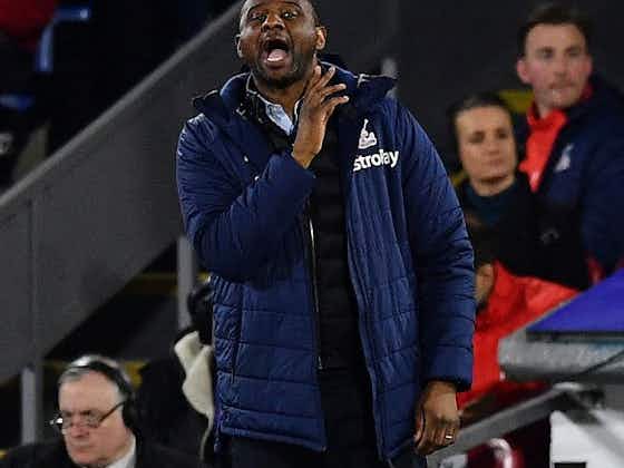 Article image:Crystal Palace boss Vieira prepared to co-operate with FA after Everton fan clash