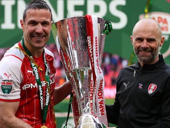 Article image:Warne stunned by his Rotherham players after dramatic EFL Trophy final triumph