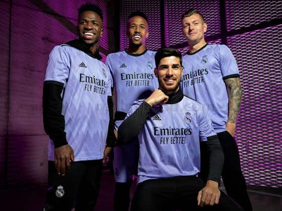 Article image:Real Madrid unveil purple away kit for 2022/23