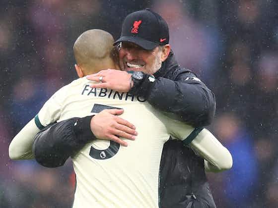 Article image:Jurgen Klopp cautiously optimistic Fabinho will be fit for Champions League final