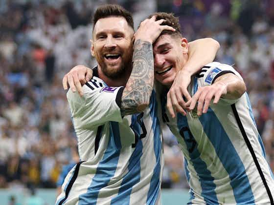 Artikelbild:Messi und Alvarez zu stark für Kroatien: Die Netzreaktionen zur Argentinien-Gala