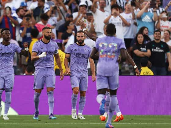 Article image:Real Madrid 2-0 Juventus: Benzema and Asensio score in pre-season win
