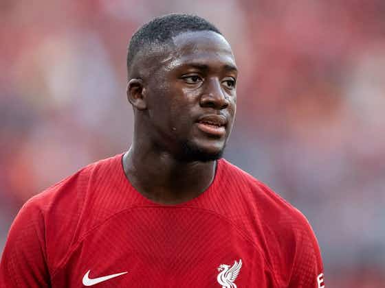 Article image:Ibrahima Konate returns to Liverpool training after two-month absence