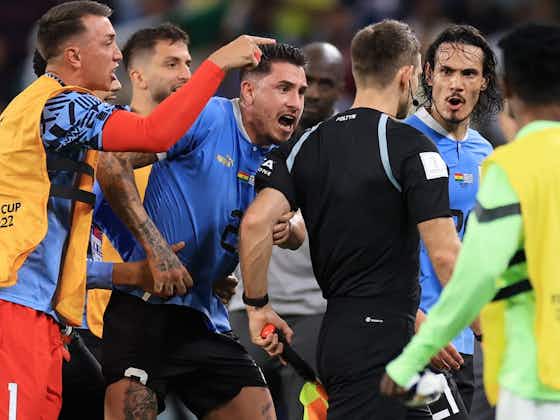 Article image:Uruguay star facing 15-match suspension after Ghana defeat