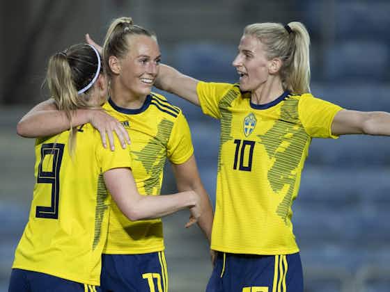Article image:Women's Euro 2022: Sweden launch kit detailing how to beat them