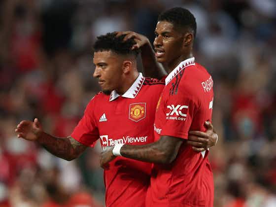 Article image:Gareth Southgate refuses to rule Marcus Rashford & Jadon Sancho out of World Cup contention