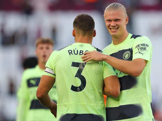 Article image:Ruben Dias keen to keep building team bond with Erling Haaland