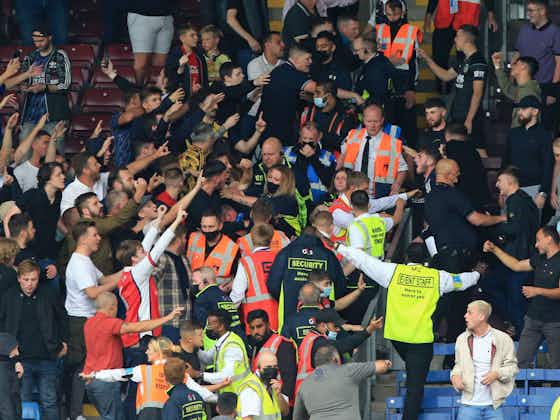 Article image:13 Burnley fans given life bans from entering Turf Moor for Arsenal chaos