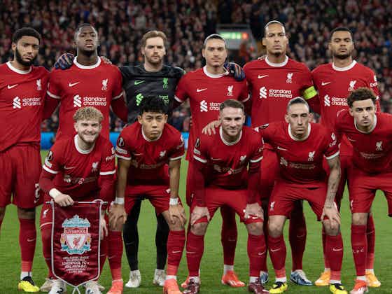 Artikelbild:La posible alineación del Liverpool para enfrentarse al Atalanta en la vuelta de cuartos de final de Europa League