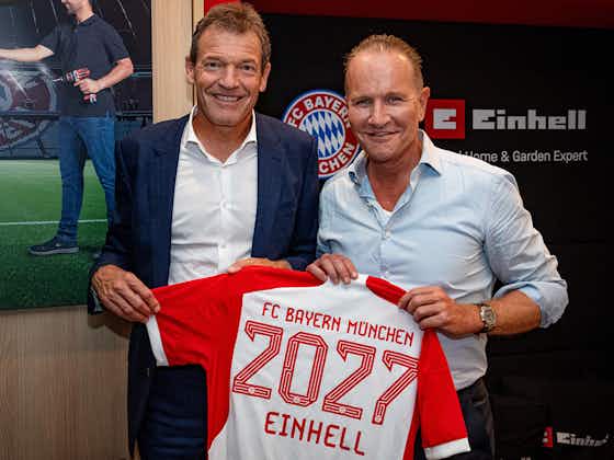 Artikelbild:Der FC Bayern und Einhell Germany AG verlängern Partnerschaft